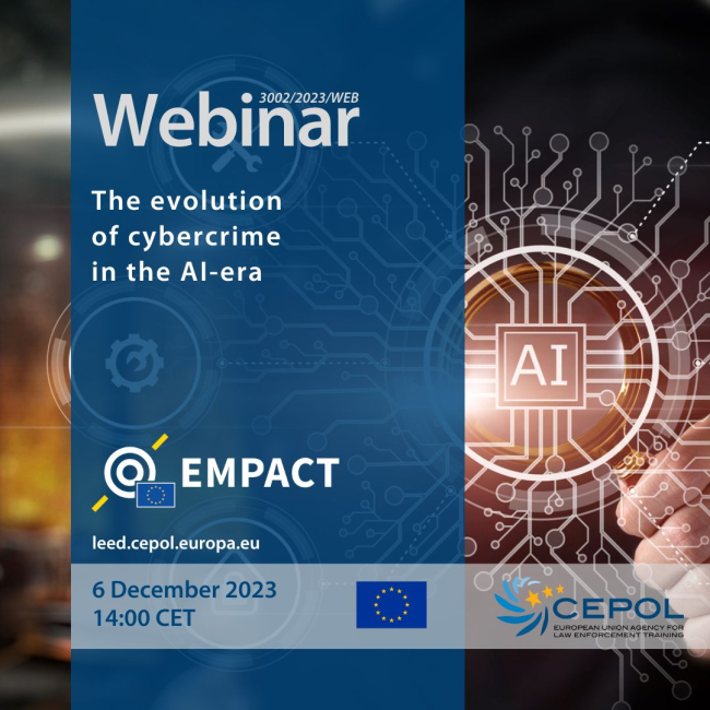 3002/2023/WEB 'The evolution of cybercrime in the AI-era' | CEPOL