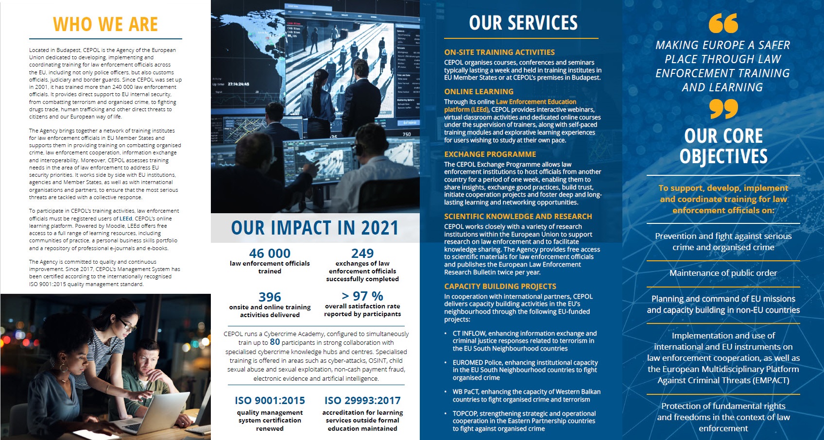 CEPOL leaflet 2021