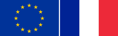 EU and French flags