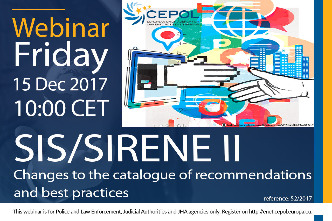 Webinar 52 2017 Sis Sirene Ii Changes To The Catalogue Of