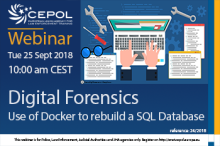 Webinar 24/2018 Digital forensics: Use of Docker to rebuild a SQL Database
