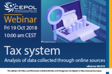 Webinar 88/2018 Tax system - Analysis of data collected through online sources