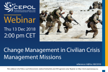 Webinar AdHoc 8/2018 Change Management in Civilian Crisis Management Missions