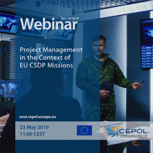 Webinar 79/2019 'Project Management in the Context of EU CSDP Missions'