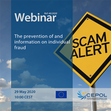 CEPOL Webinar 40/2020: The prevention of and information on individual fraud