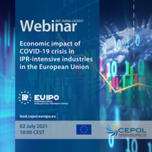 Webinar AdHoc 23/2021: Economic impact of COVID-19 crisis in IPR-intensive industries in the European Union