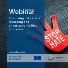 Webinar 3059/2022: Improving hate crime recording and understanding bias indicators