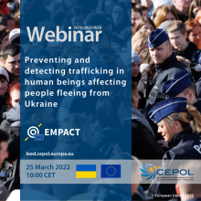 Webinar 3079/2022: Preventing and detecting trafficking in human beings affecting people fleeing from Ukraine