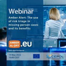 Webinar 3085/2022: Amber Alert - The use of risk triage in missing person cases and its benefits