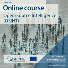 CEPOL Online Course 07/2020: Open-Source Intelligence (OSINT)