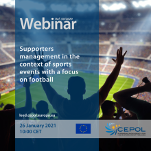 Webinar 50/2020: Supporters management in the context of sports events with a focus on football