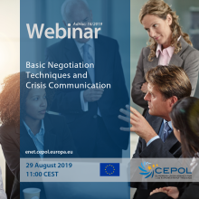 CEPOL Webinar: Basic Negotiation Techniques and Crisis Communication